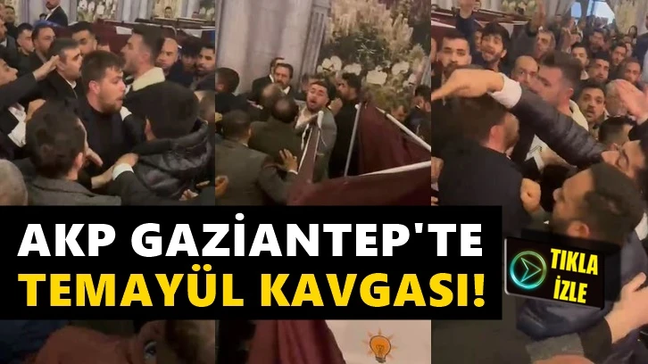 AKP Gaziantep&&#035039;te temayül yoklamasında kavga çıktı!