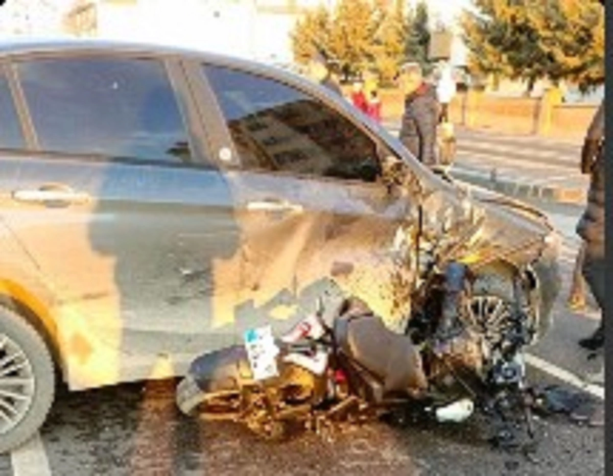 Gaziantep’te Motosiklet Kazası!