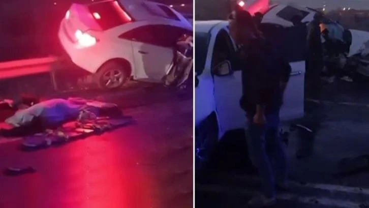Bursa plakalı araç kazaya karıştı: 2 ölü 1 yaralı