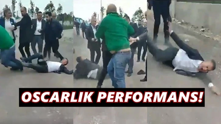 AKP&&#035039;li meclis üyesinden oscarlık düşme performansı...