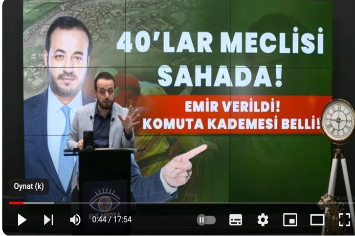 Gazeteci Engin Avcı&&#035039;dan ilginç açıklama: Kırklar Meclisi Sahada