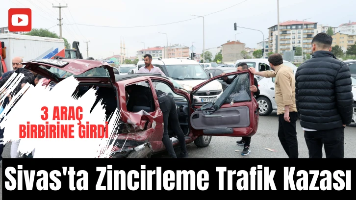 Sivas&&#035039;ta Zincirleme Trafik Kazası