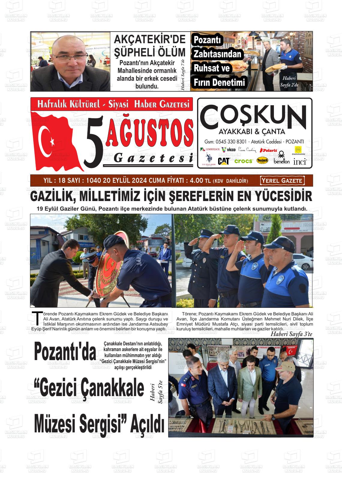 5 AĞUSTOS Gazetesi