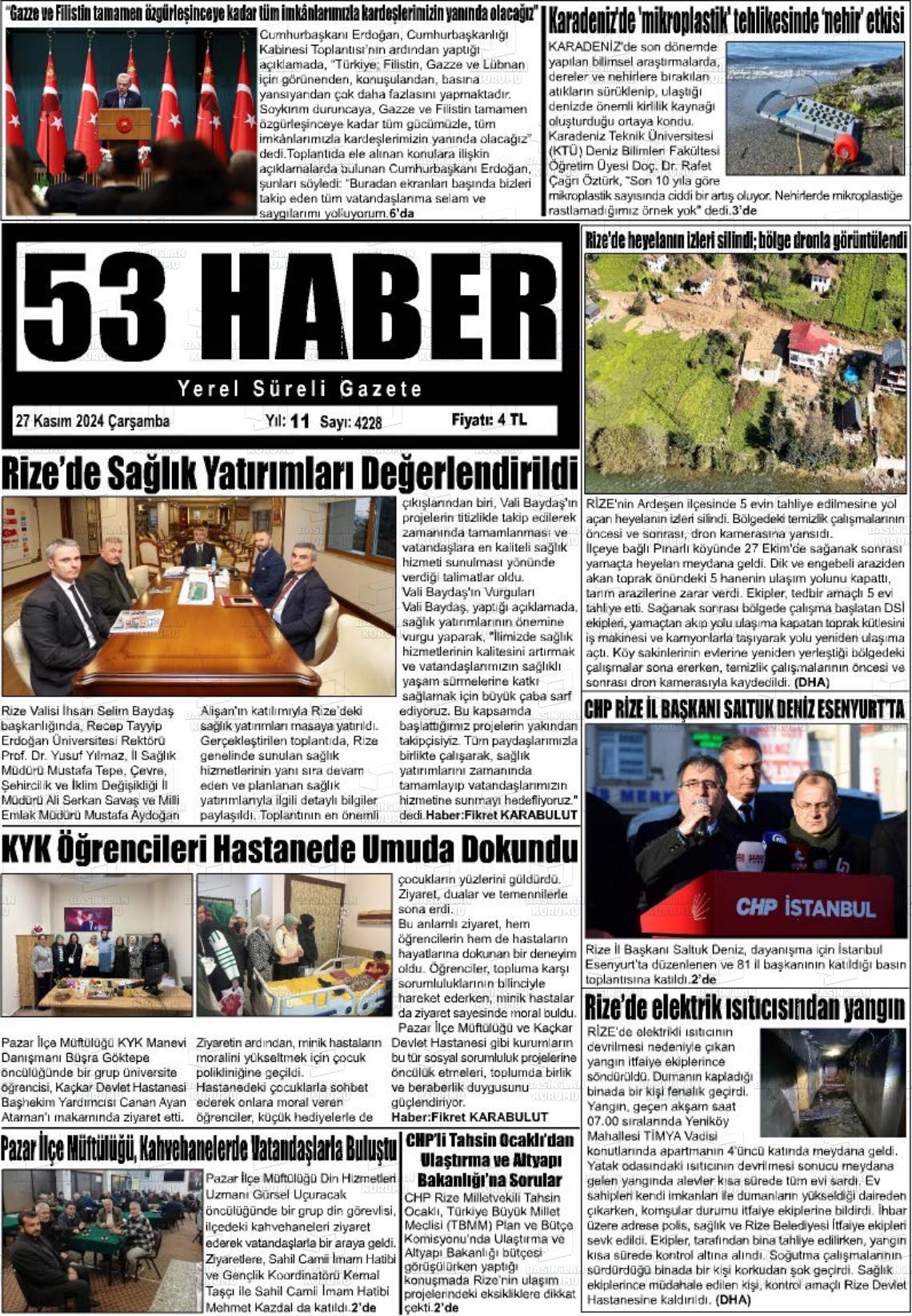 53 HABER Gazetesi