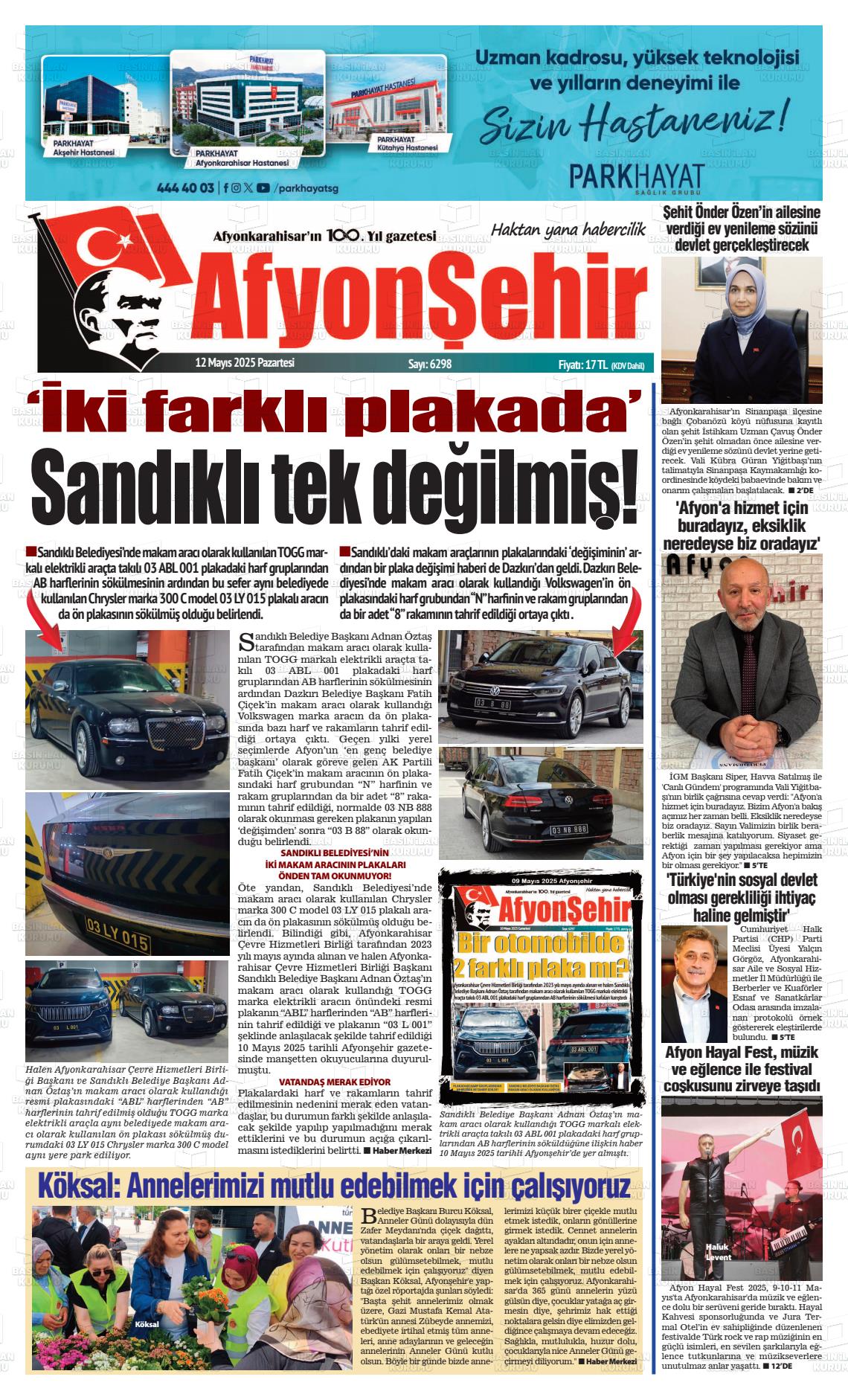 AFYONŞEHİR Gazetesi