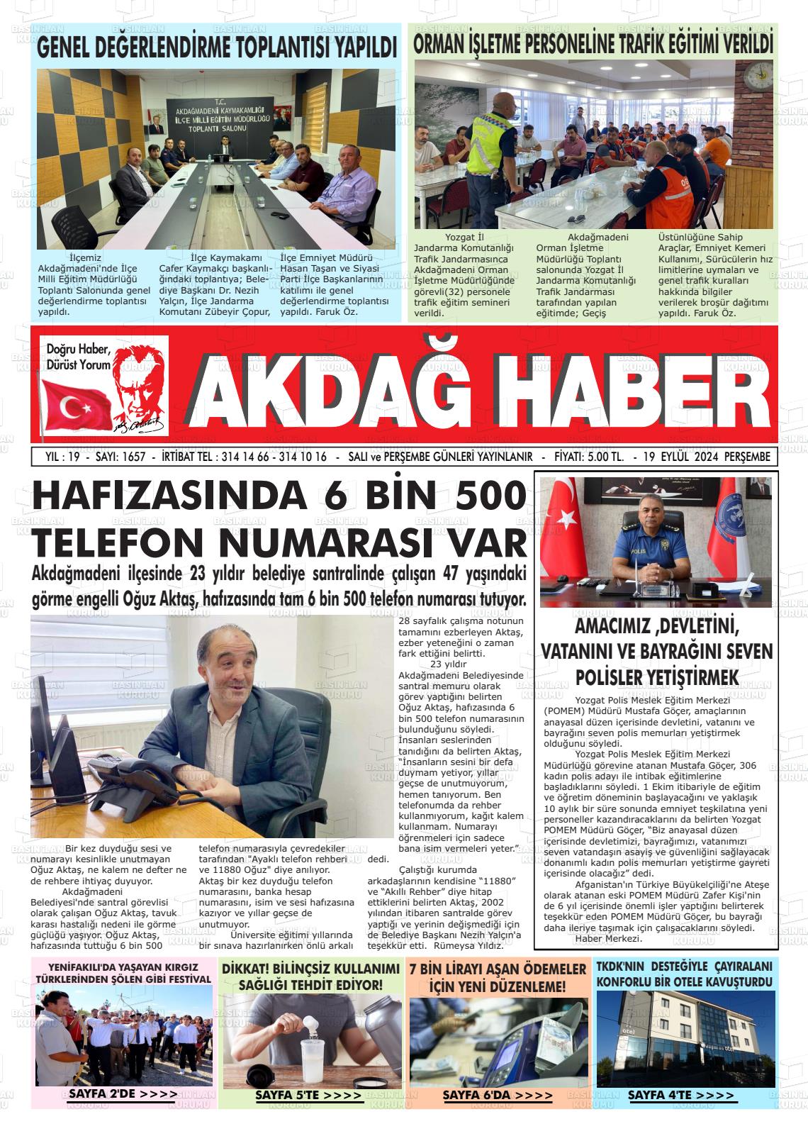 AKDAĞ HABER Gazetesi