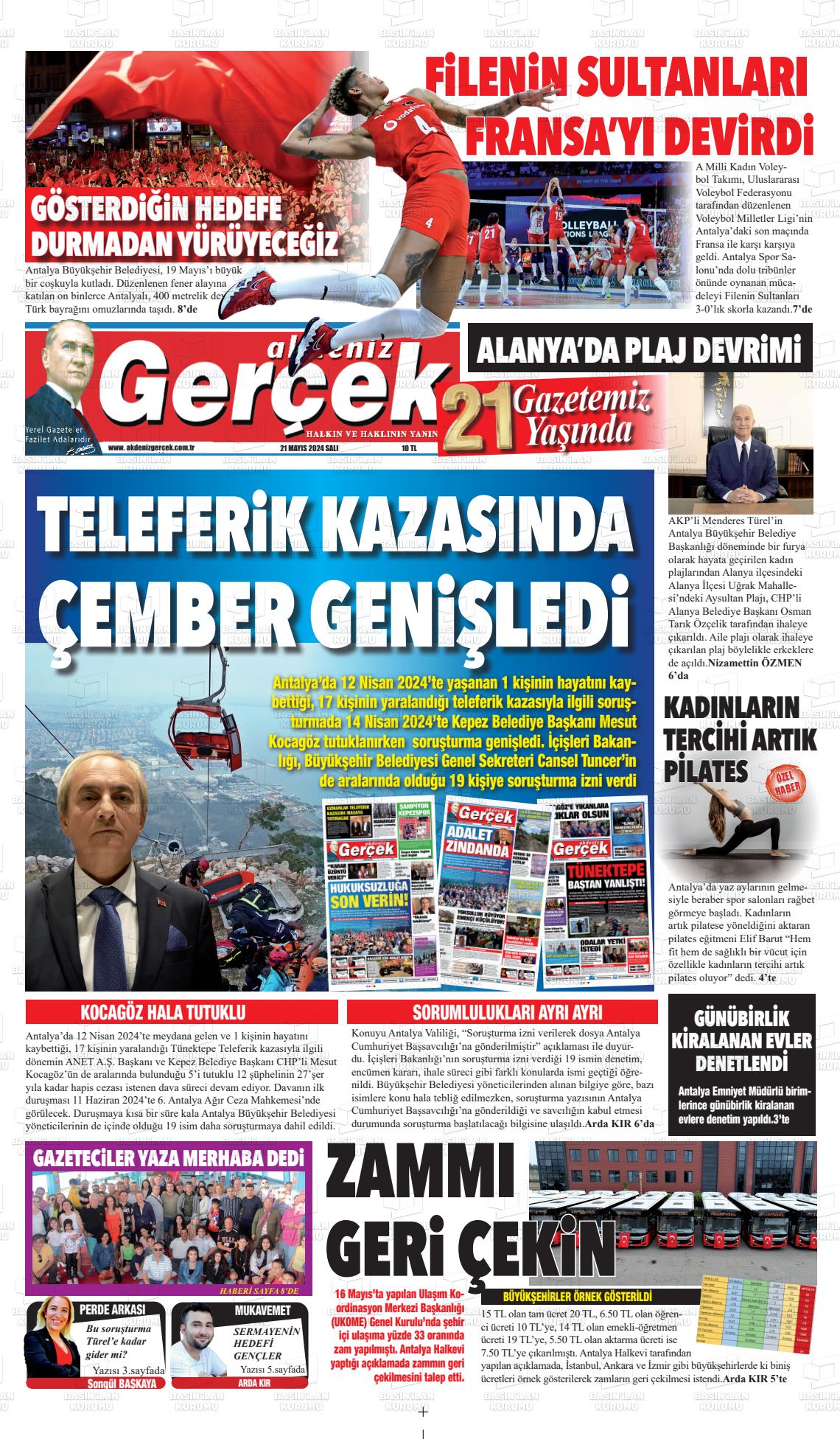 AKDENİZ GERÇEK Gazetesi