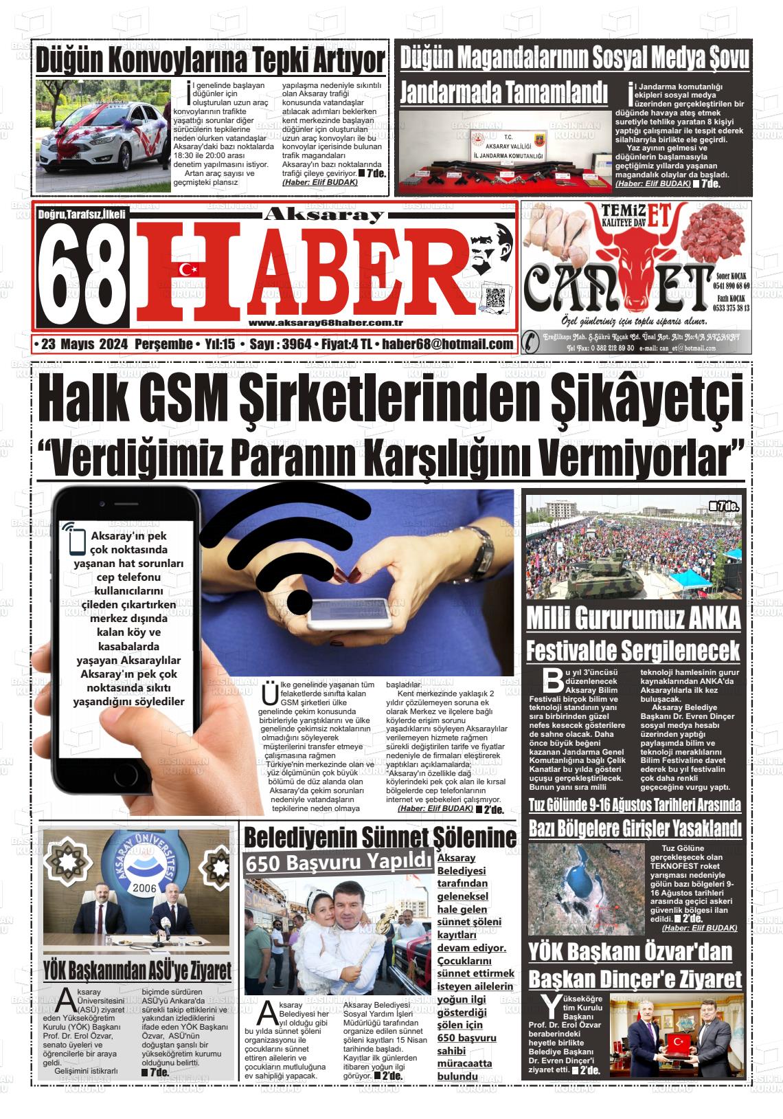 AKSARAY 68 HABER Gazetesi
