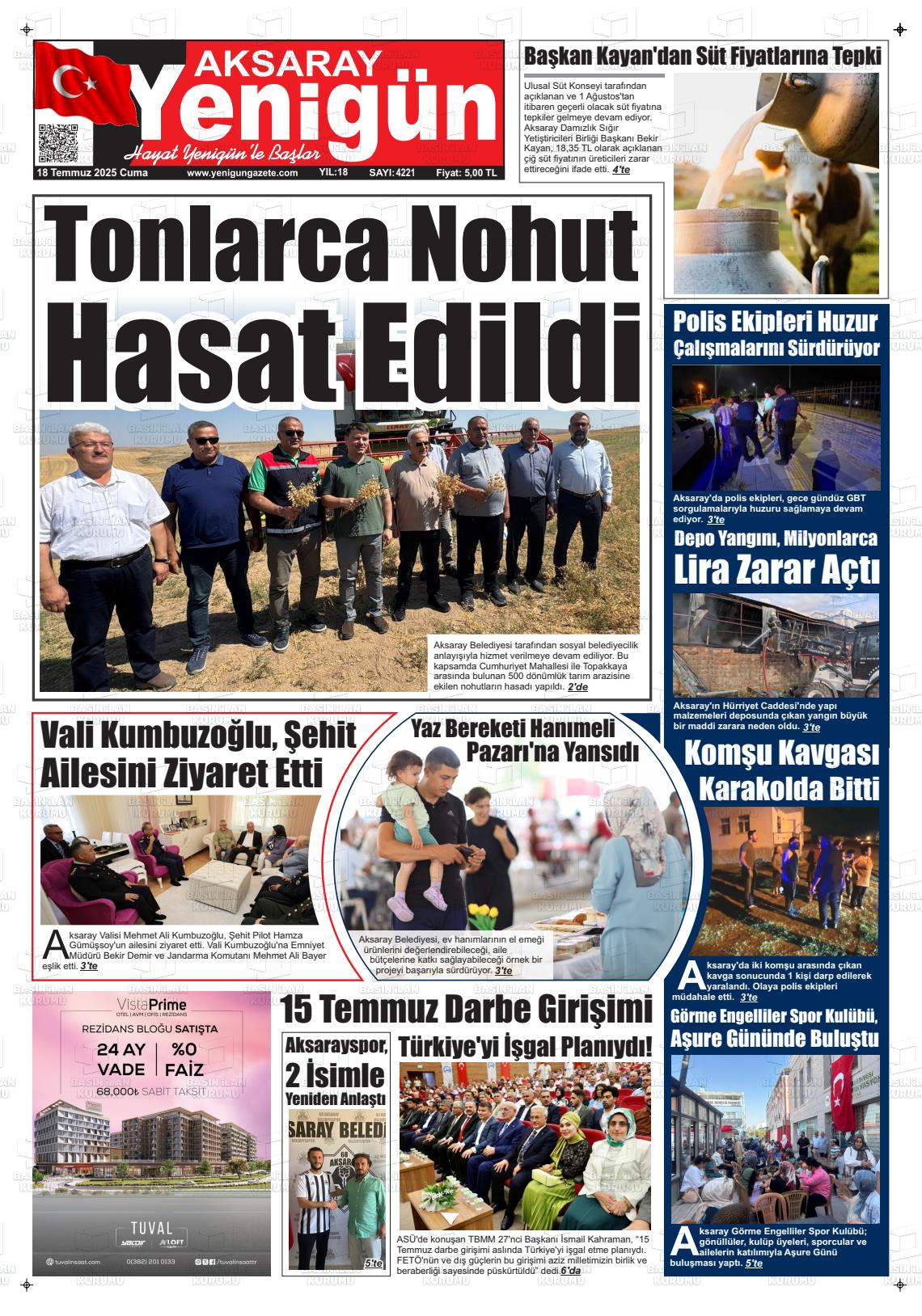 AKSARAY YENİGÜN Gazetesi