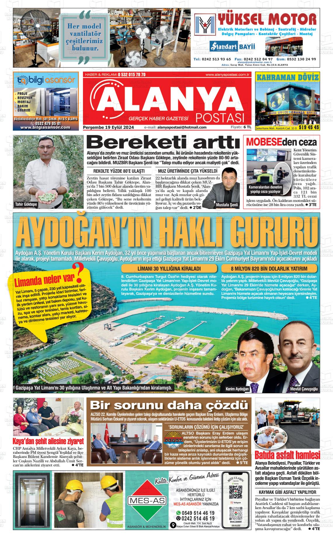 ALANYA POSTASI Gazetesi