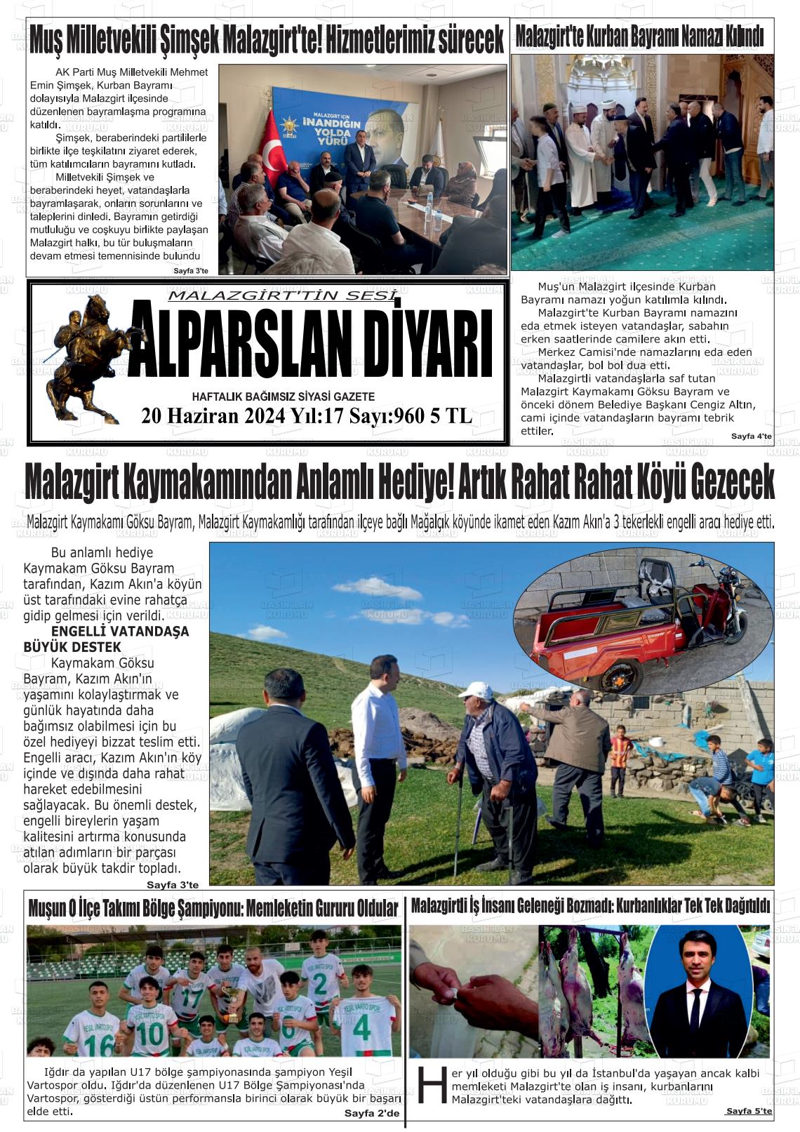 ALPARSLAN DİYARI Gazetesi