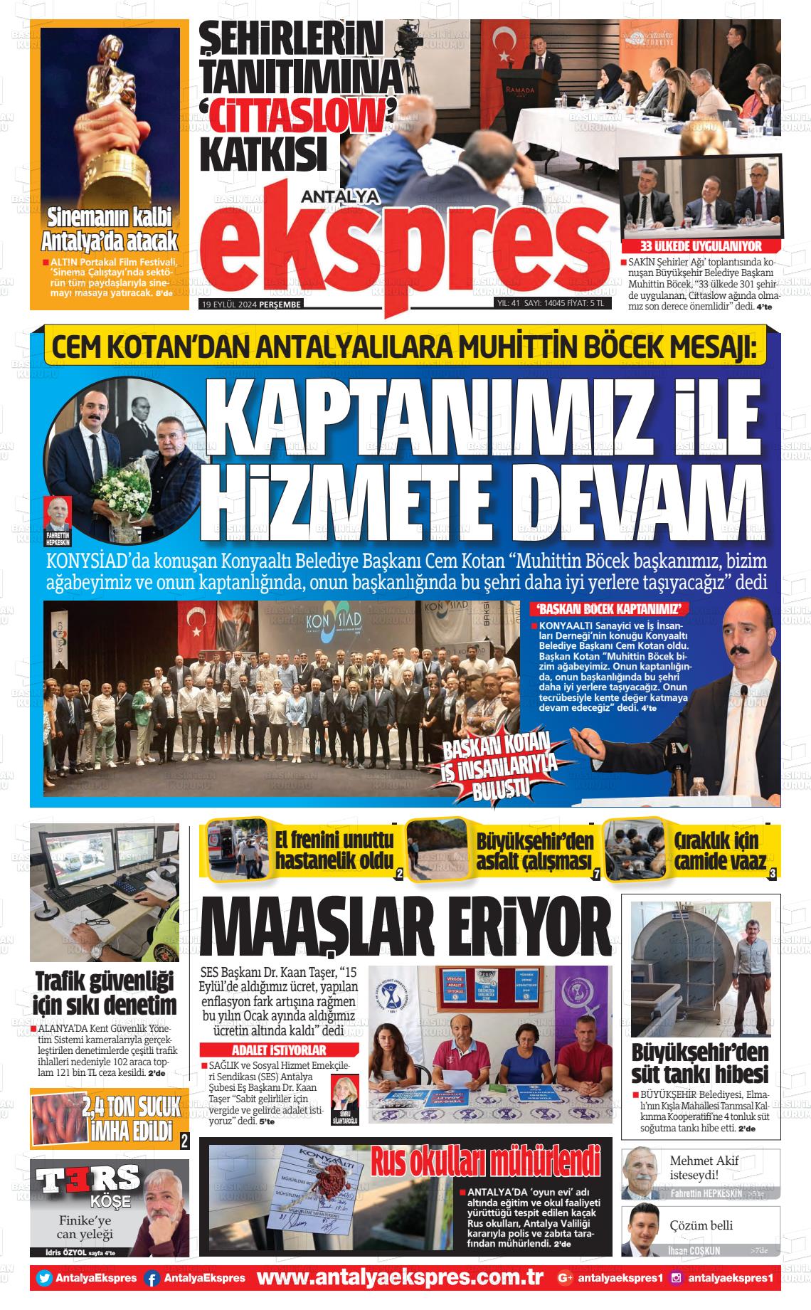 ANTALYA EKSPRES Gazetesi