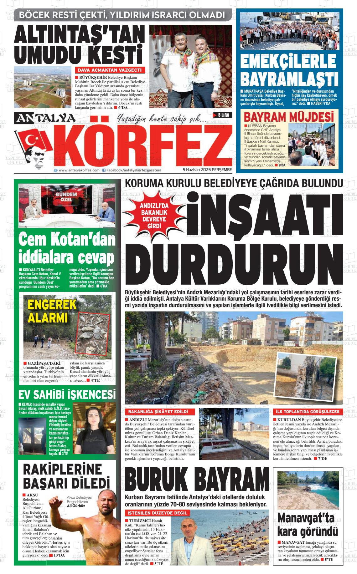 ANTALYA KÖRFEZ Gazetesi
