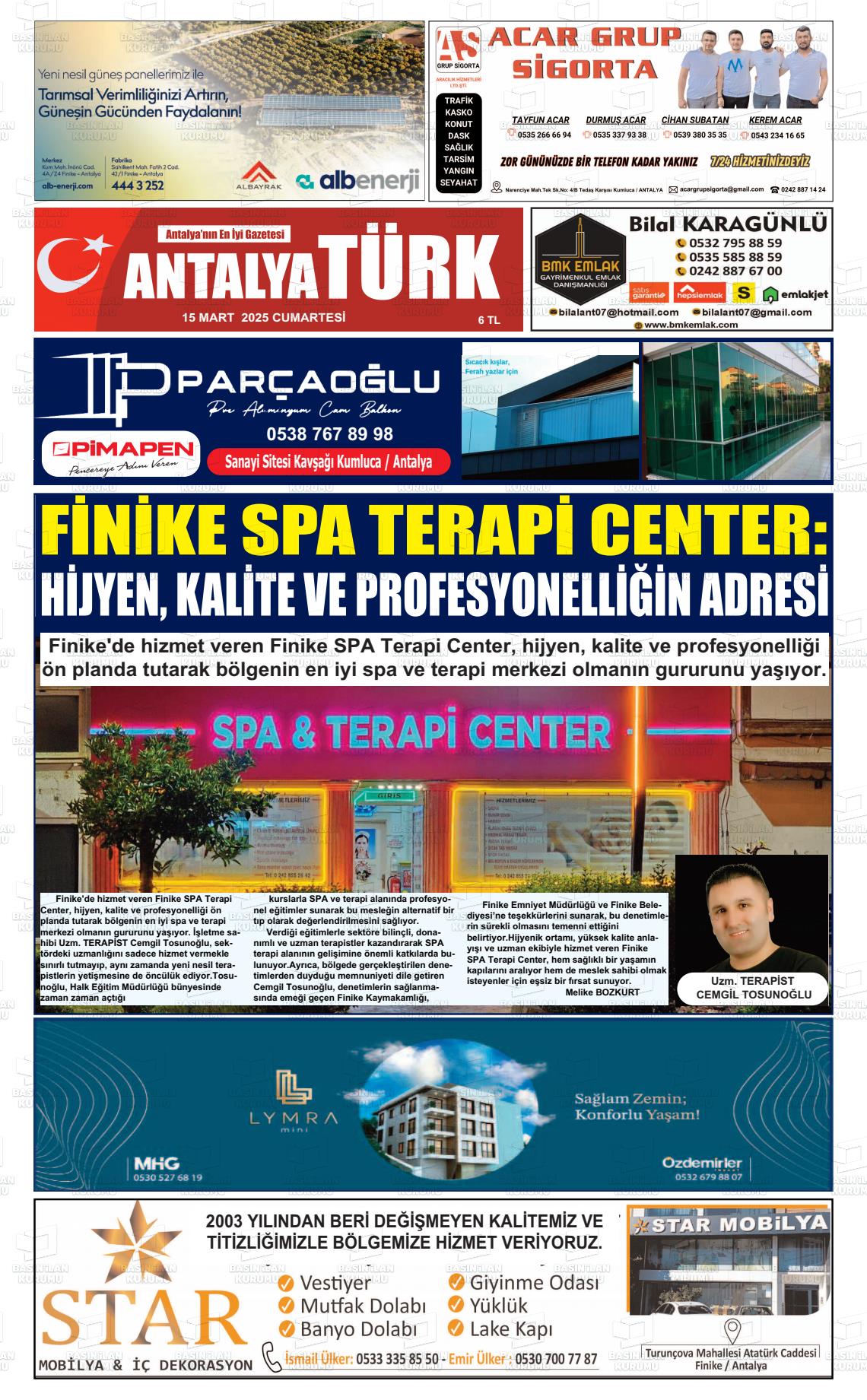 ANTALYA TÜRK Gazetesi