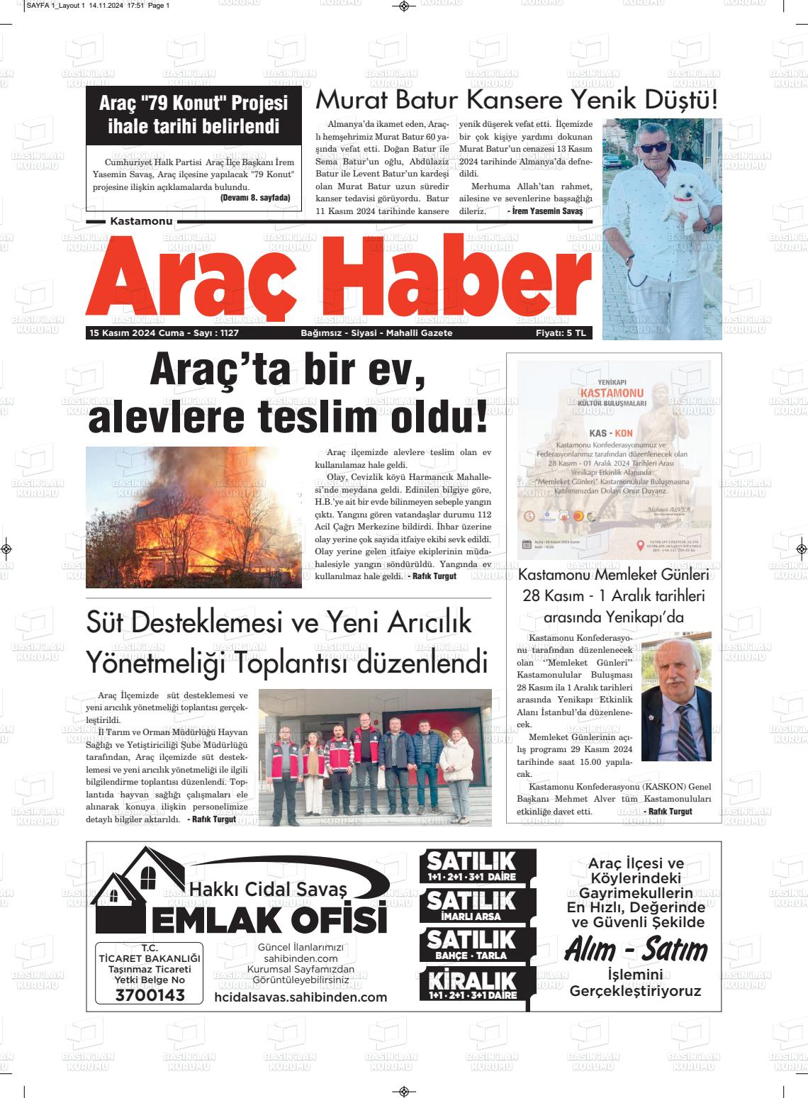 ARAÇ HABER Gazetesi