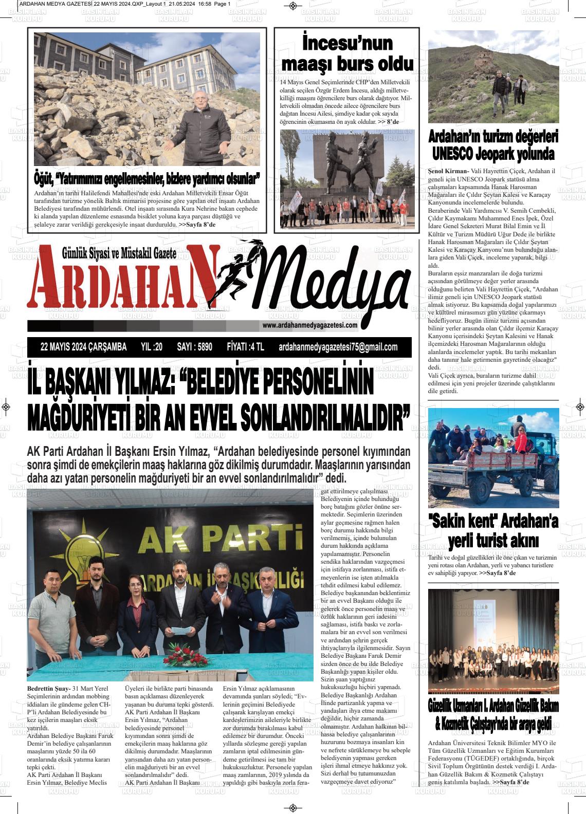 ARDAHAN MEDYA Gazetesi