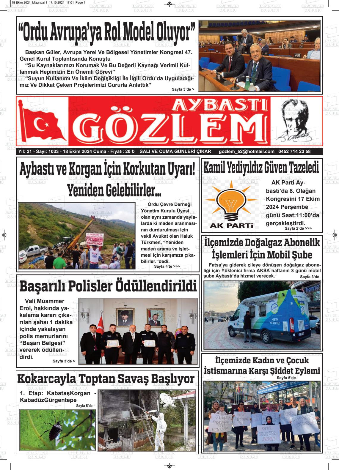 AYBASTI GÖZLEM Gazetesi