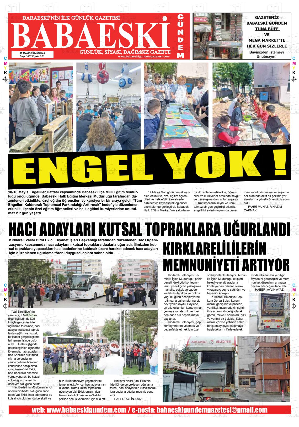 BABAESKİ GÜNDEM Gazetesi