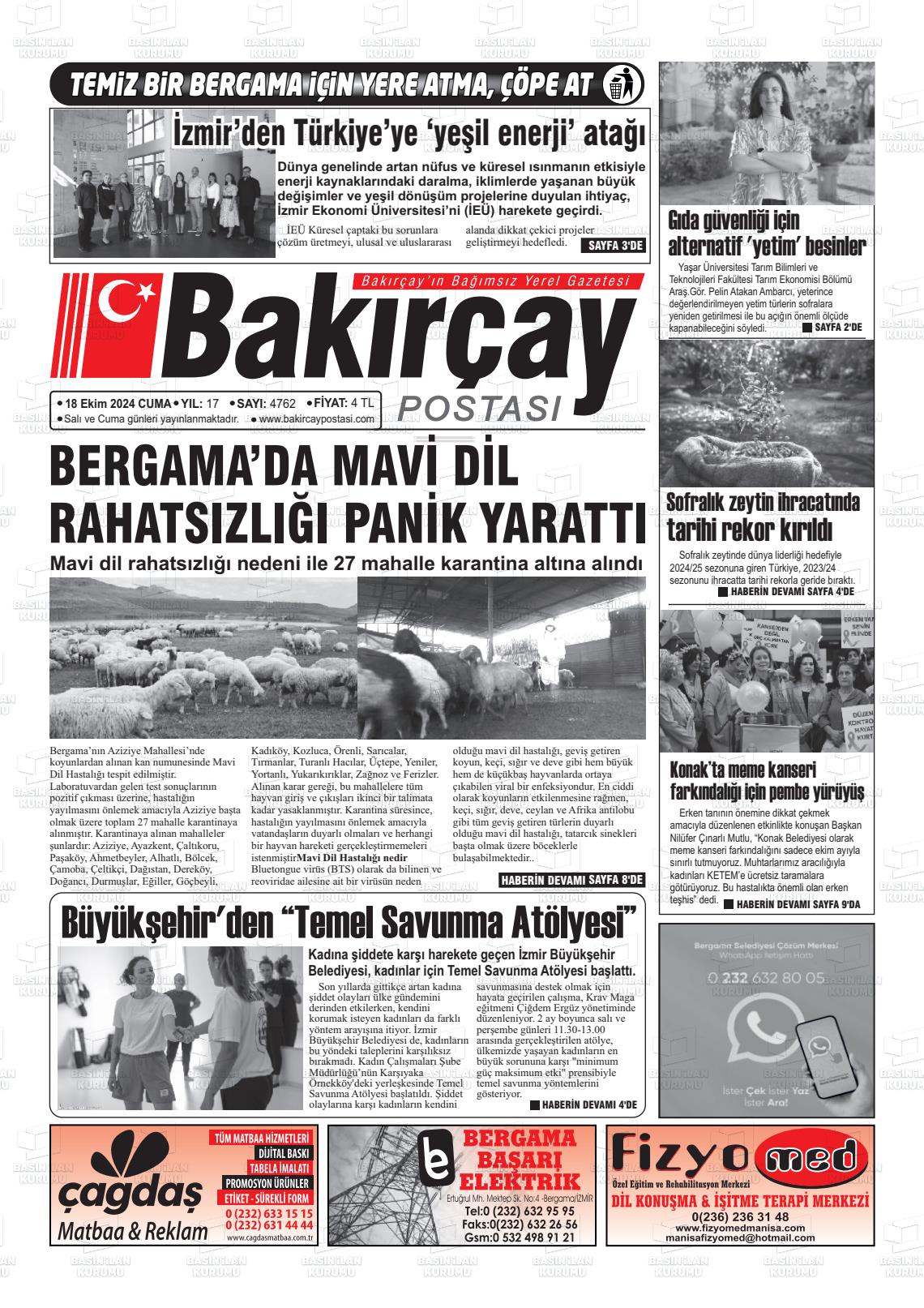 BAKIRÇAY POSTASI Gazetesi