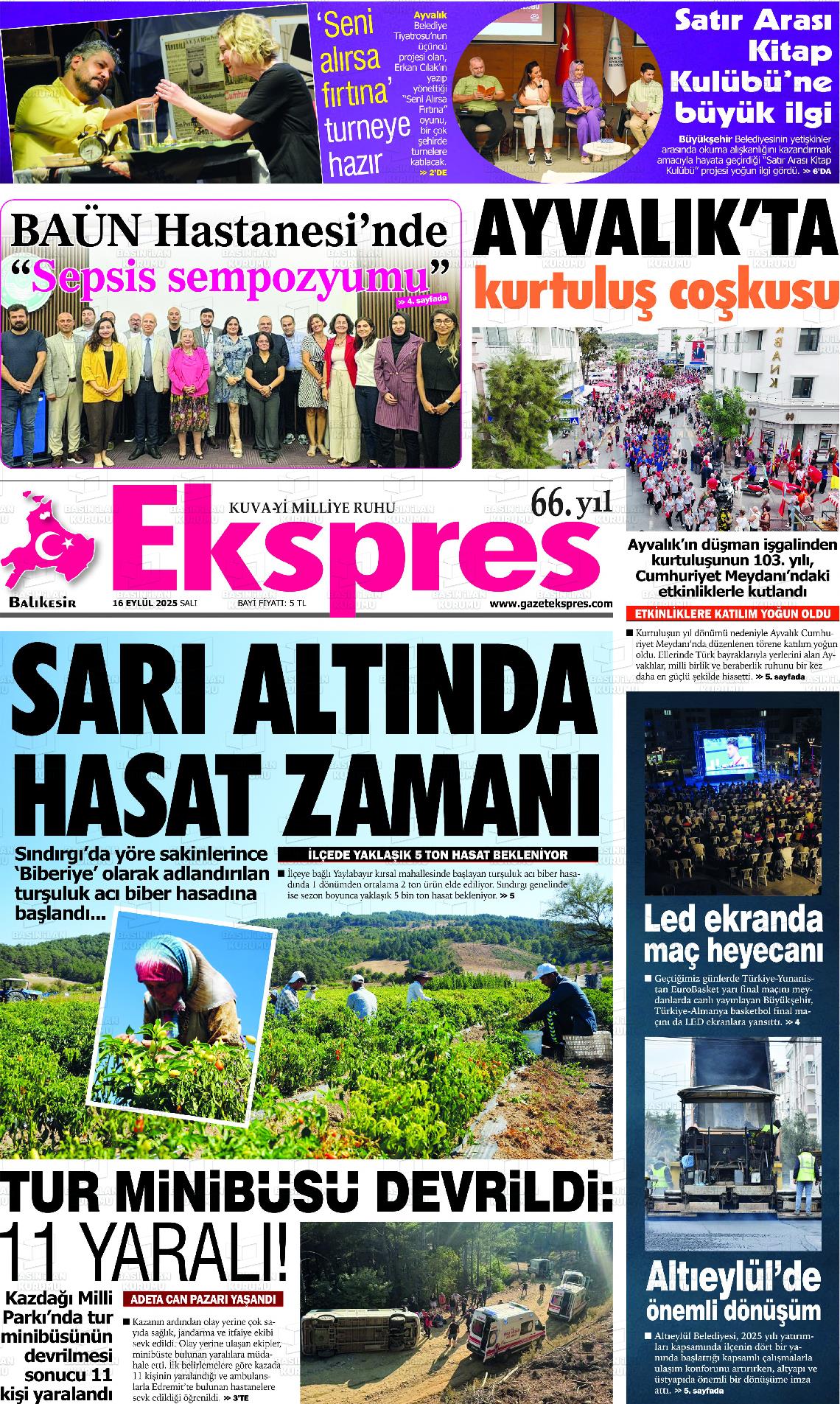 BALIKESİR EKSPRES Gazetesi
