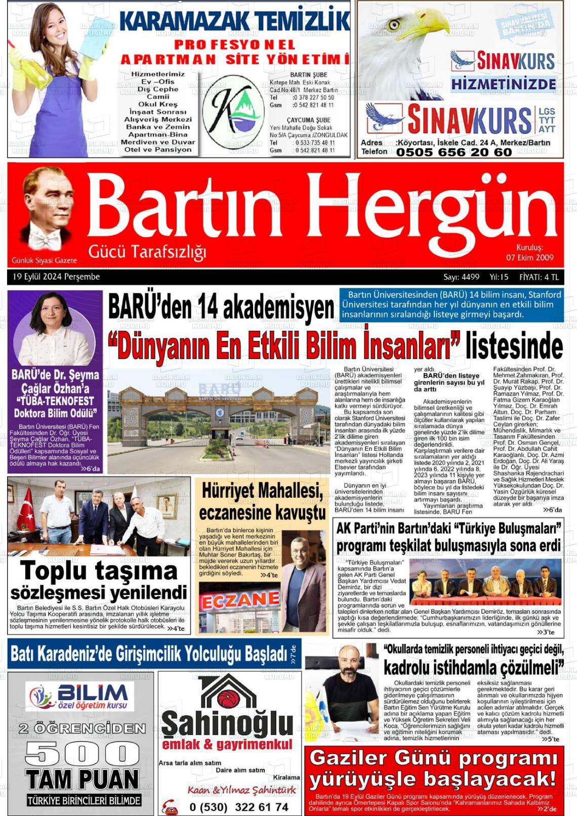 BARTIN HERGÜN Gazetesi