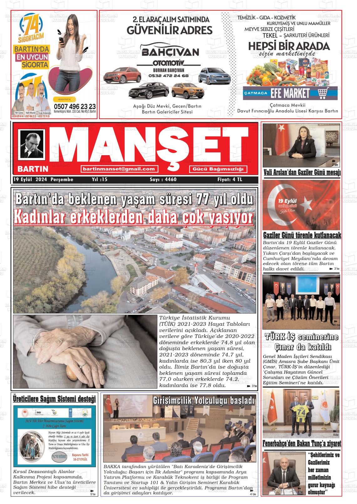 BARTIN MANŞET Gazetesi