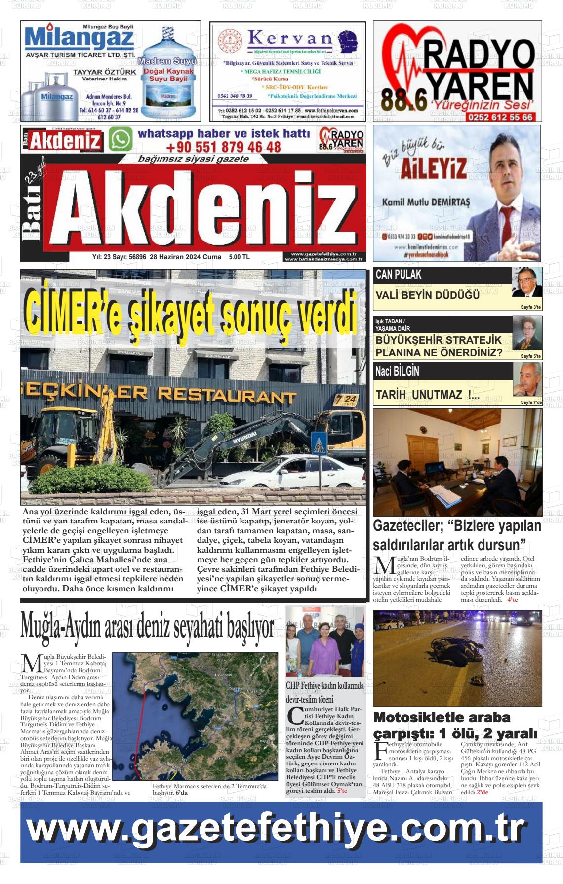 BATI AKDENİZ Gazetesi