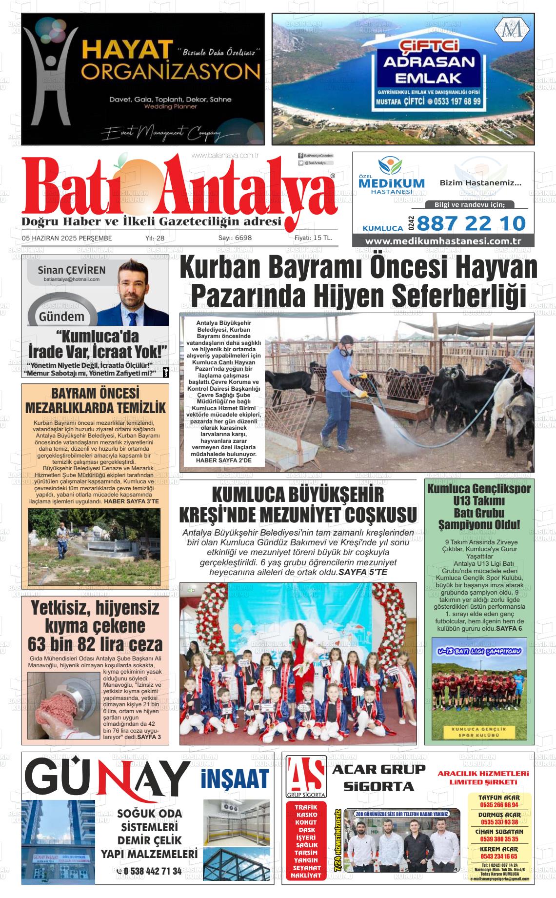 BATI ANTALYA Gazetesi