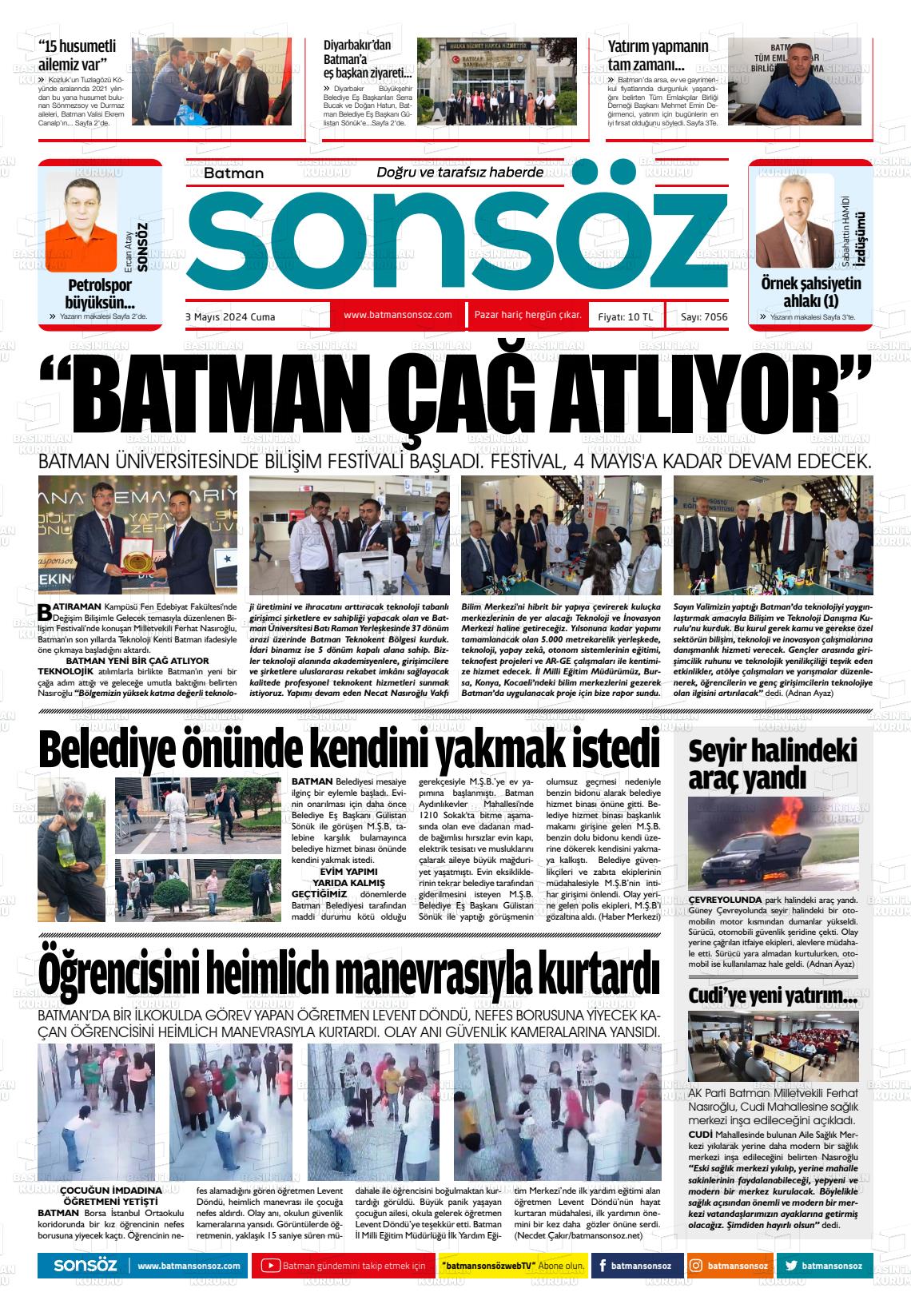 BATMAN SONSÖZ Gazetesi