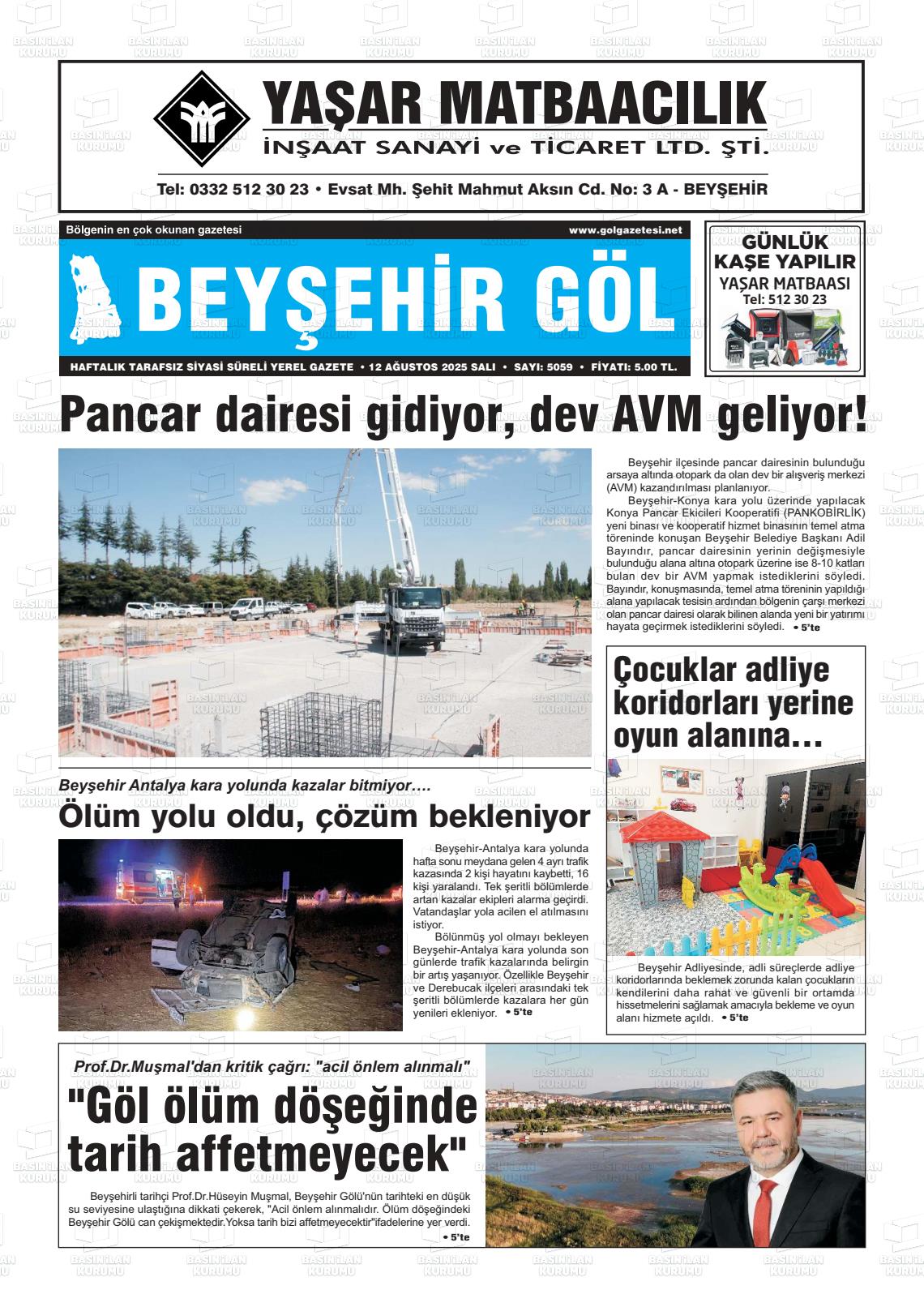 BEYŞEHİR GÖL Gazetesi