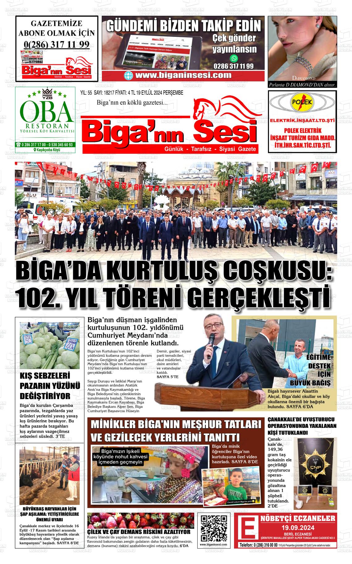 BİGA'NIN SESİ Gazetesi