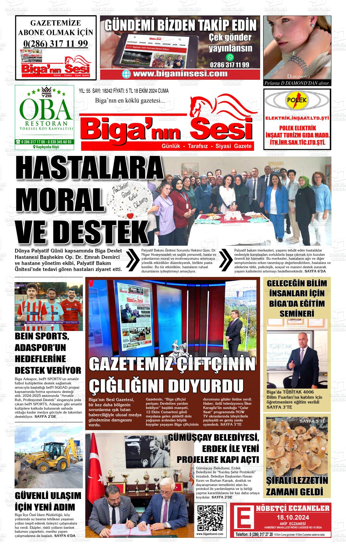 BİGA'NIN SESİ Gazetesi