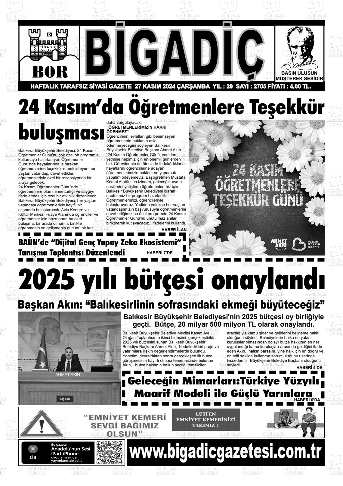 BİGADİÇ Gazetesi