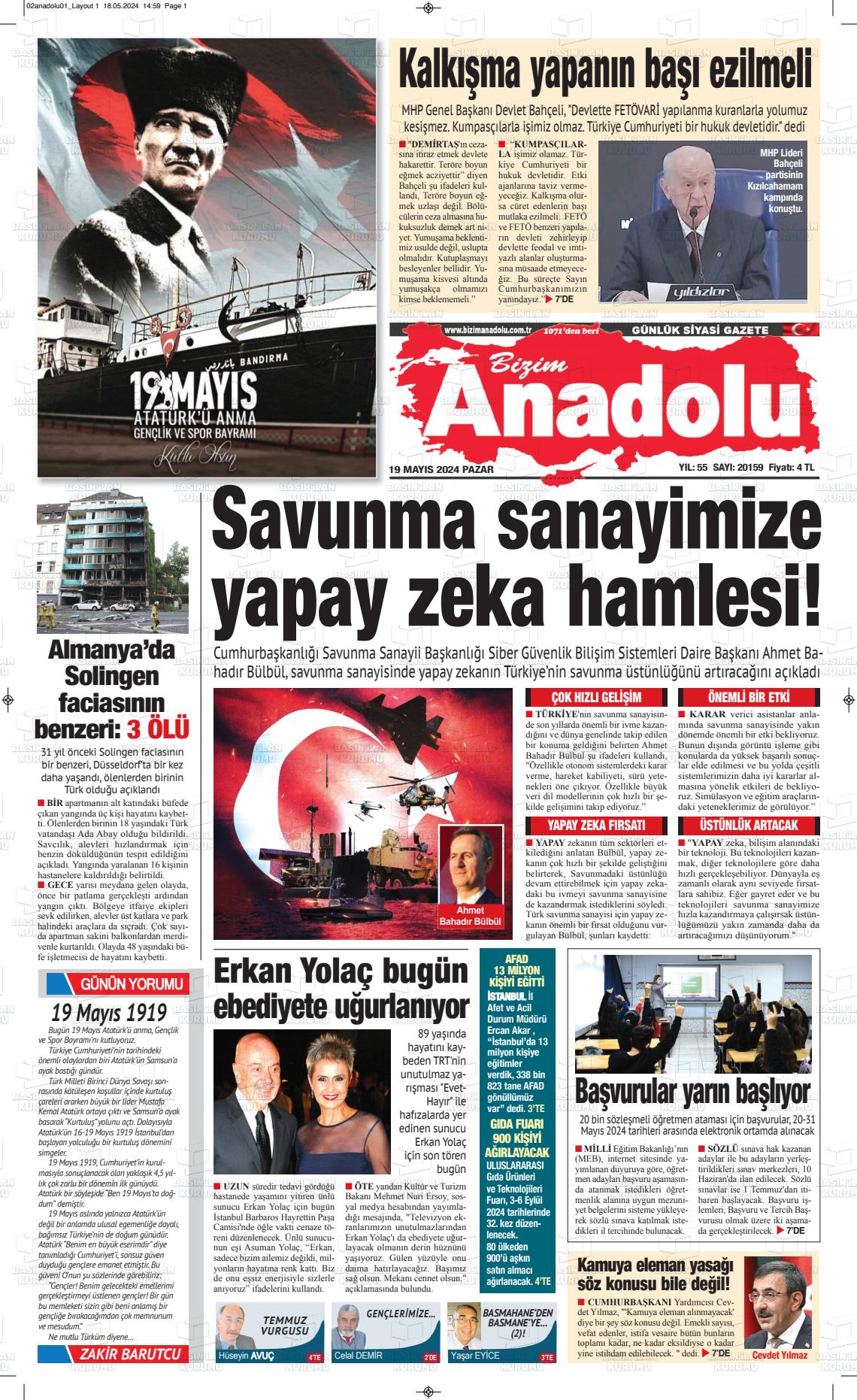 BİZİM ANADOLU Gazetesi