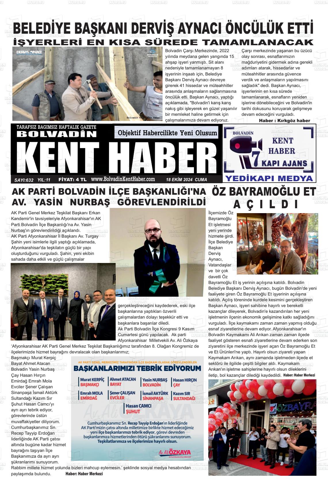 BOLVADİN KENT HABER Gazetesi