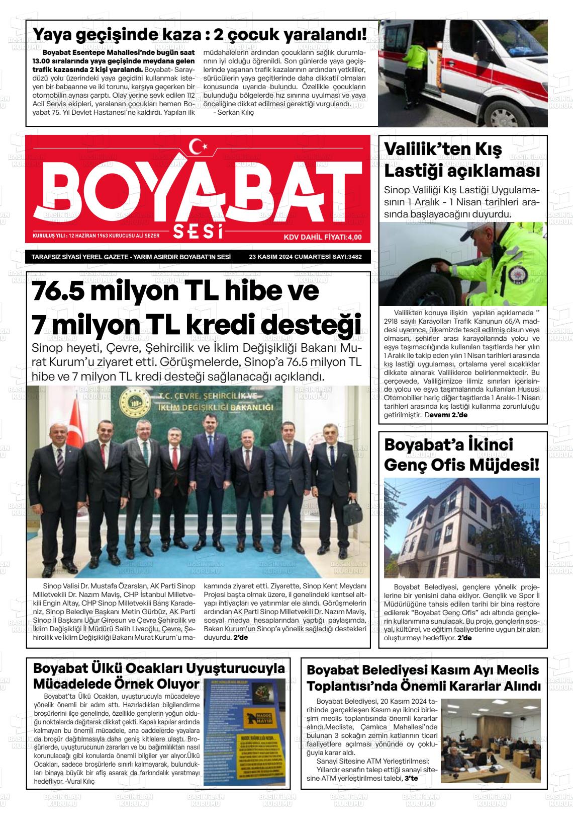 BOYABAT SESİ Gazetesi