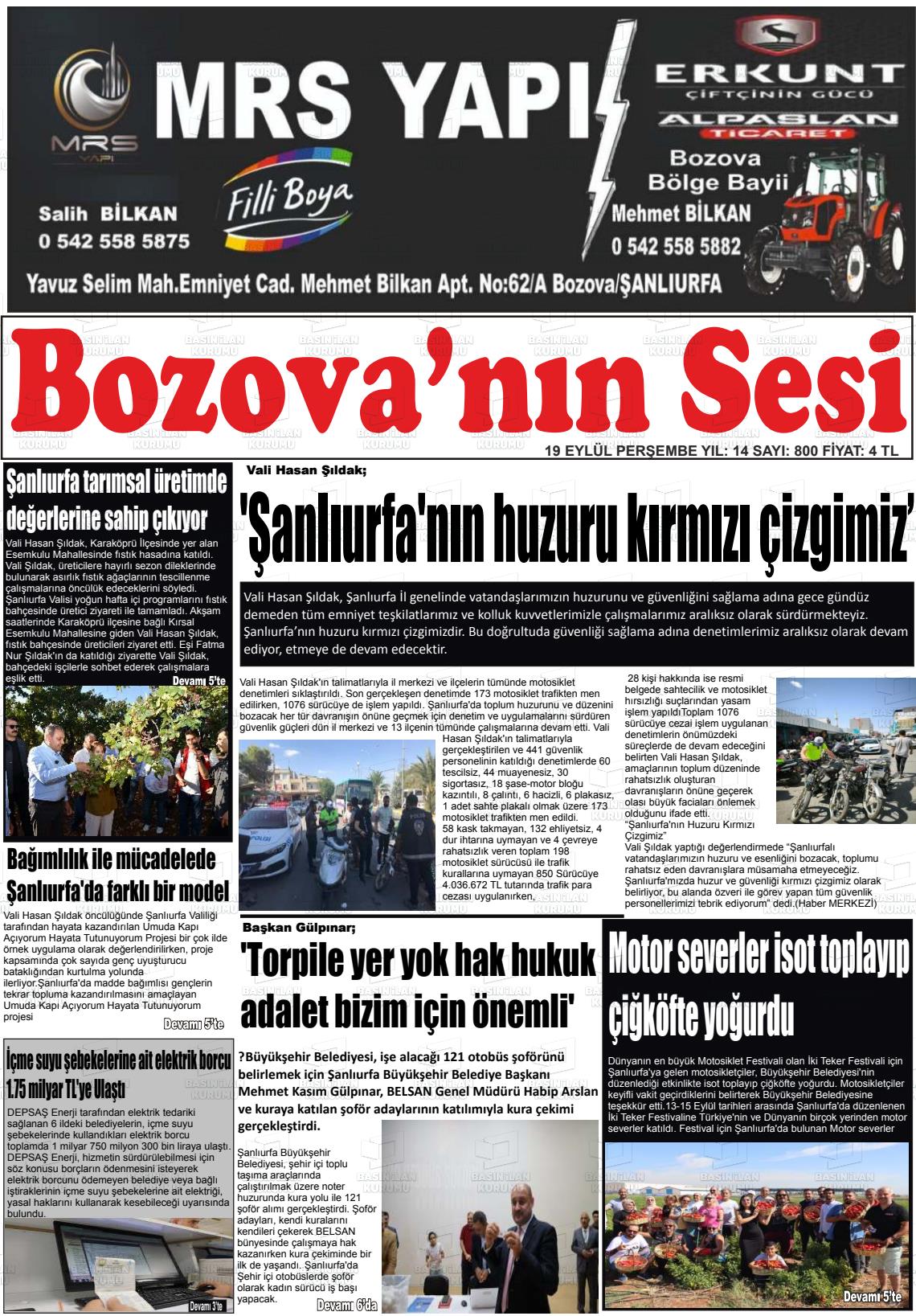 BOZOVA'NIN SESİ Gazetesi