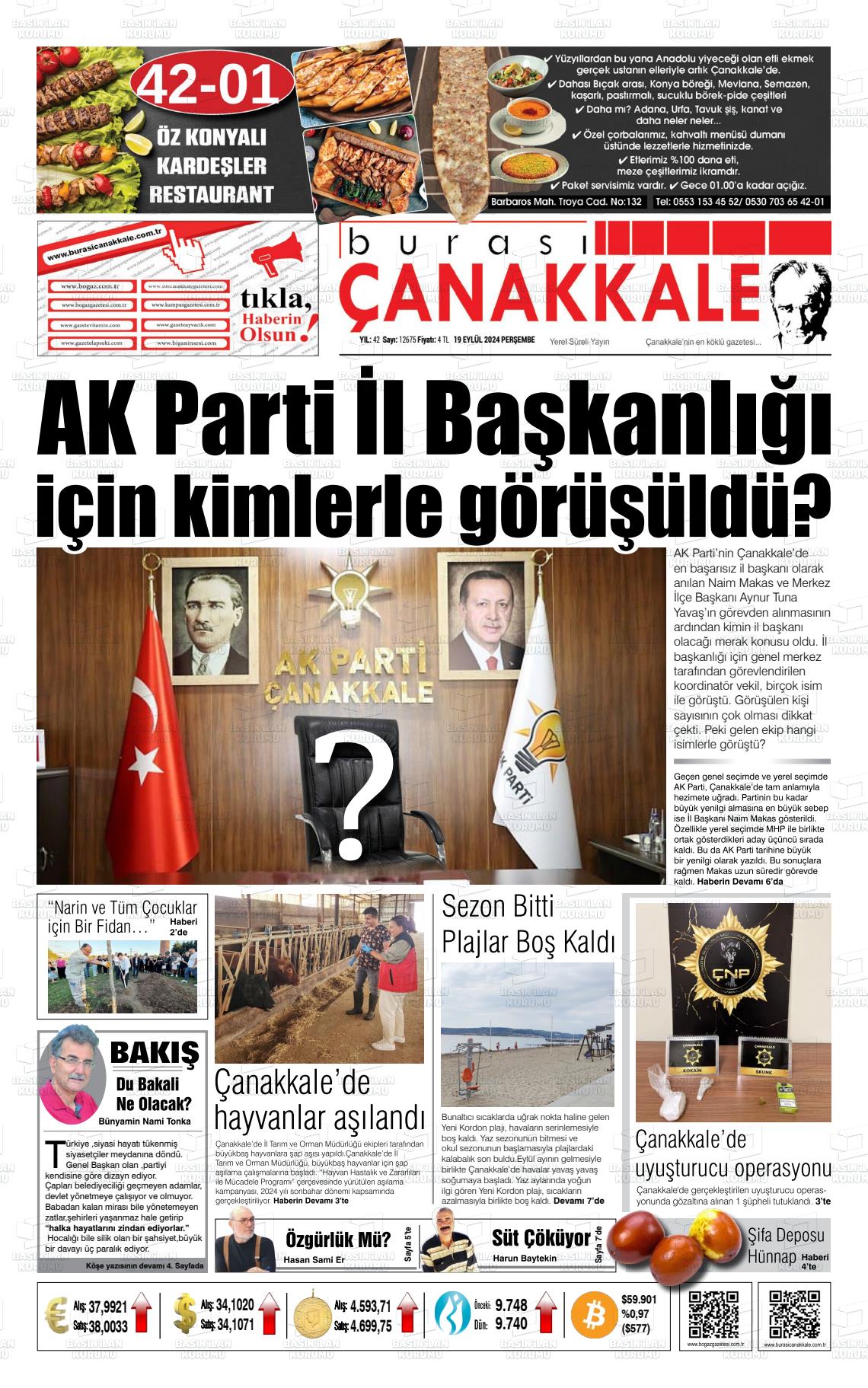 BURASI ÇANAKKALE Gazetesi