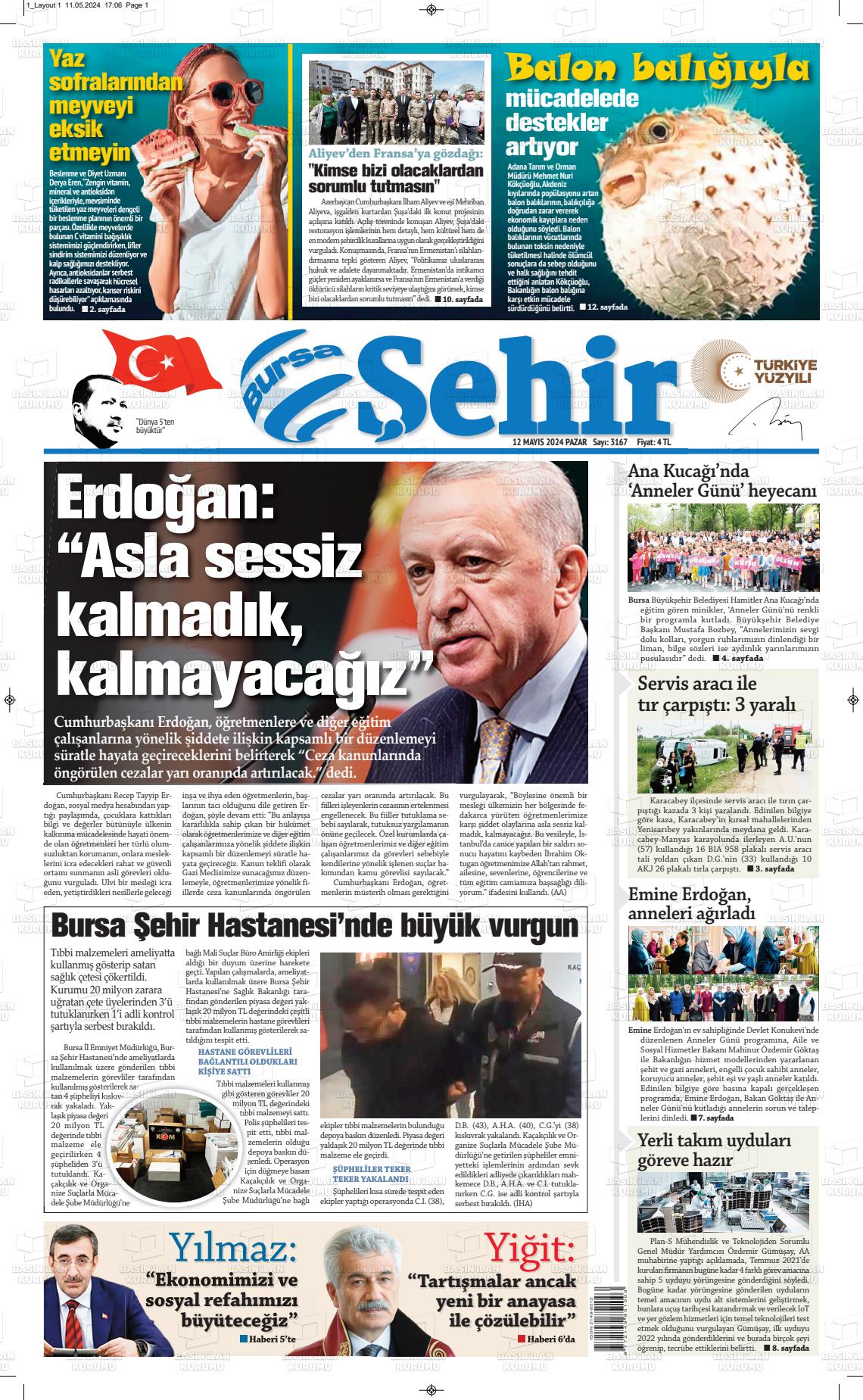 BURSA ŞEHİR Gazetesi
