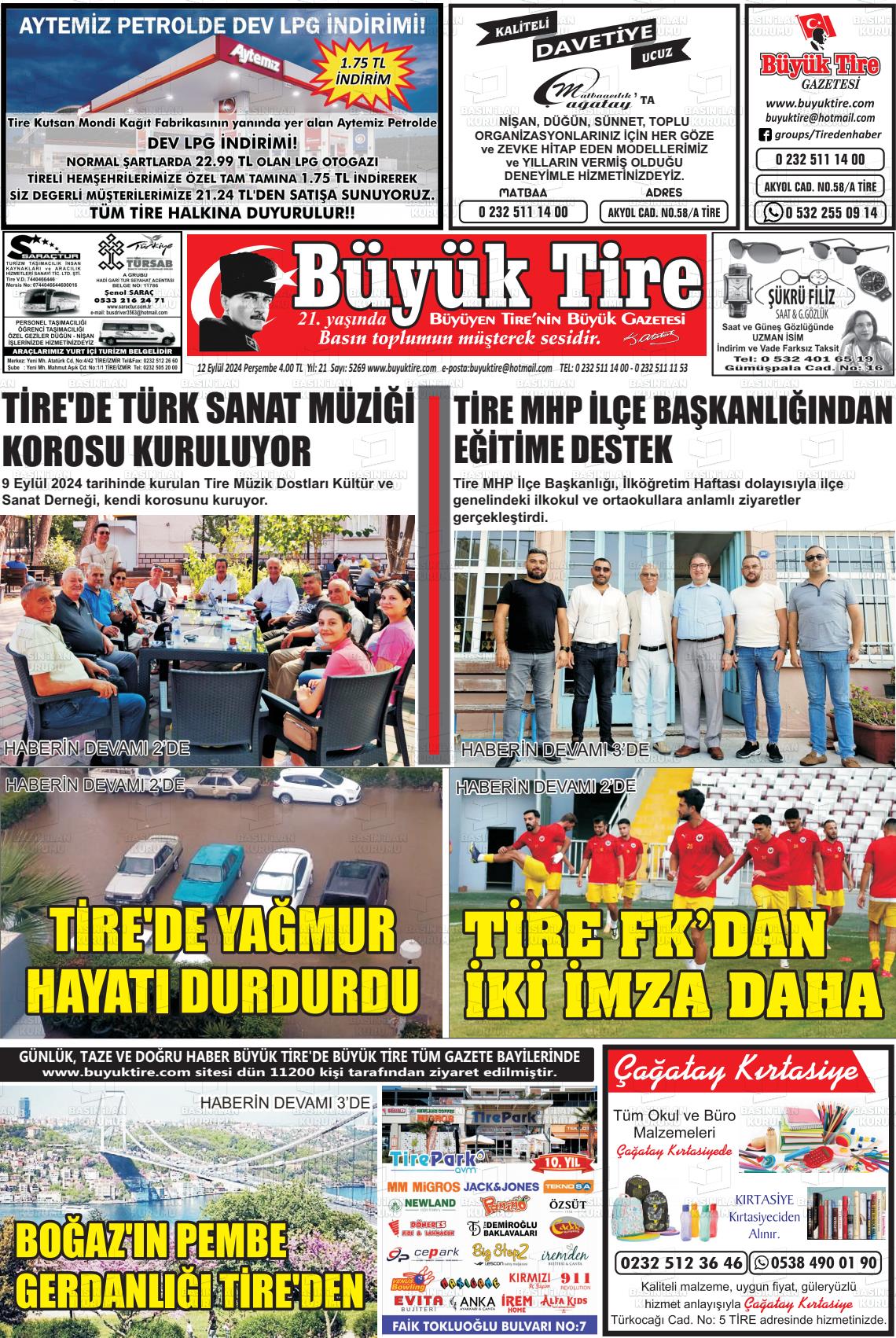 BÜYÜK TİRE Gazetesi