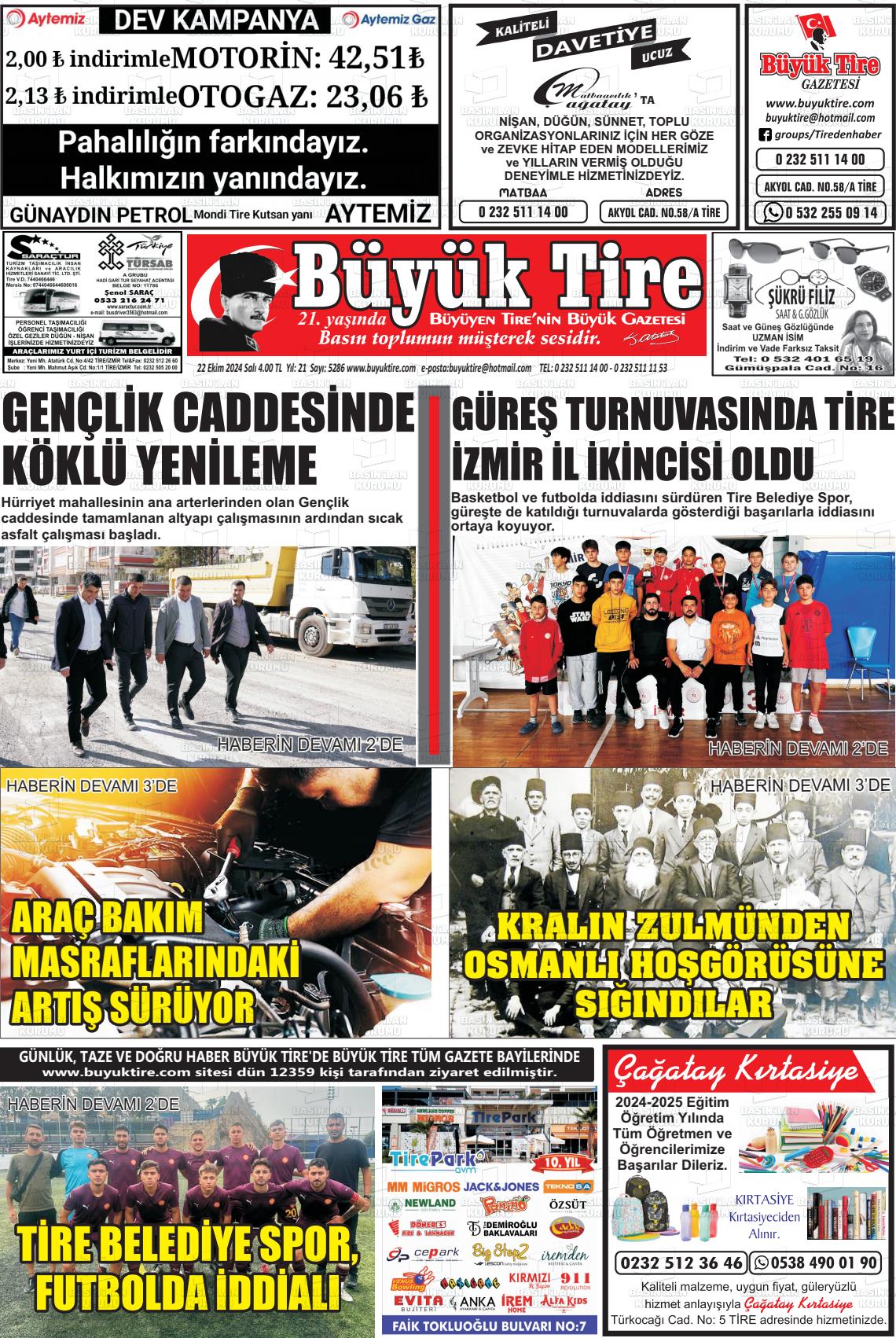 BÜYÜK TİRE Gazetesi