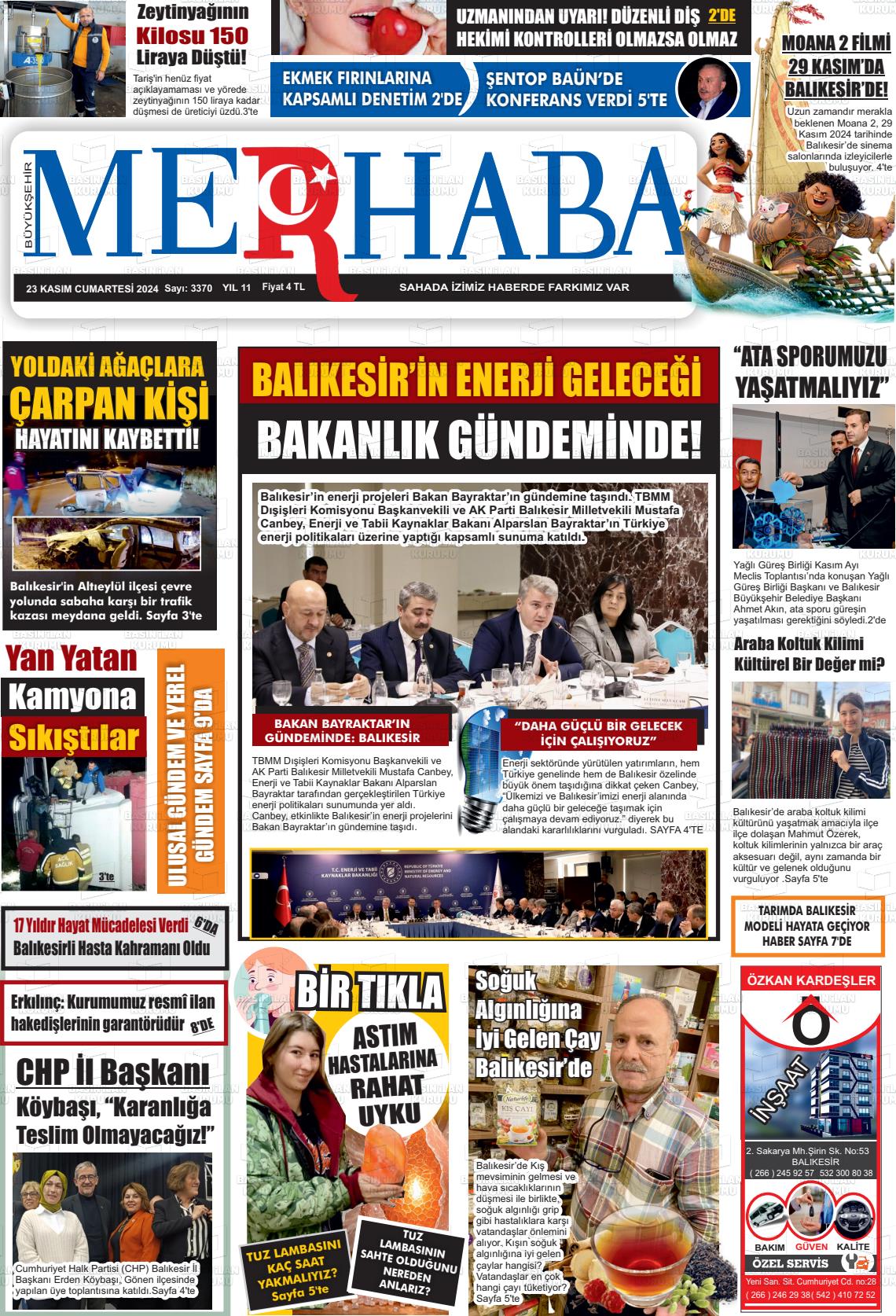 BÜYÜKŞEHİR MERHABA Gazetesi