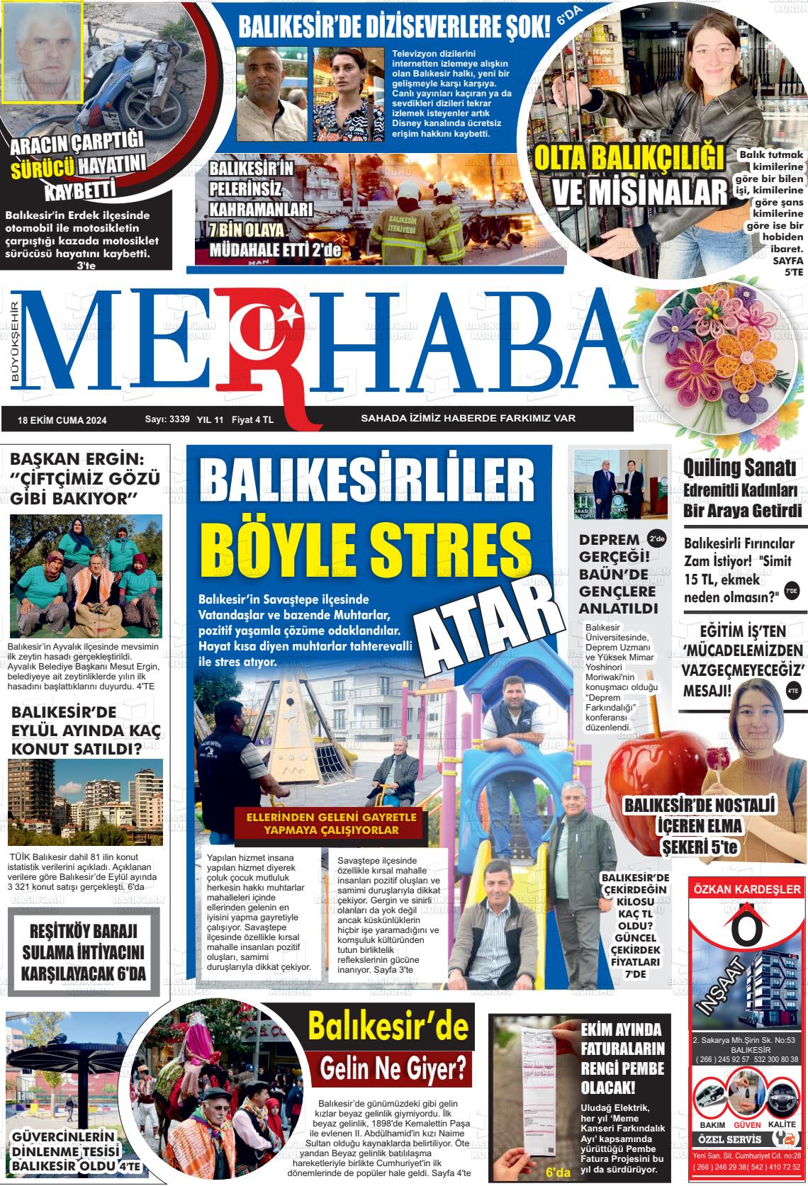 BÜYÜKŞEHİR MERHABA Gazetesi