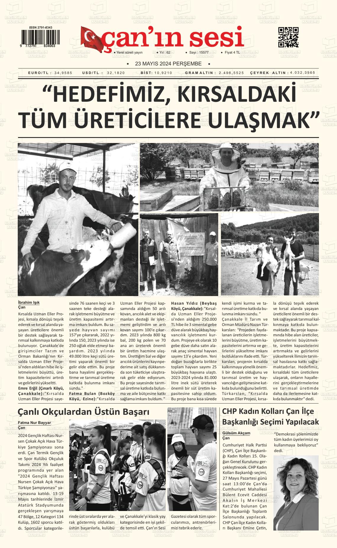ÇANIN SESİ Gazetesi