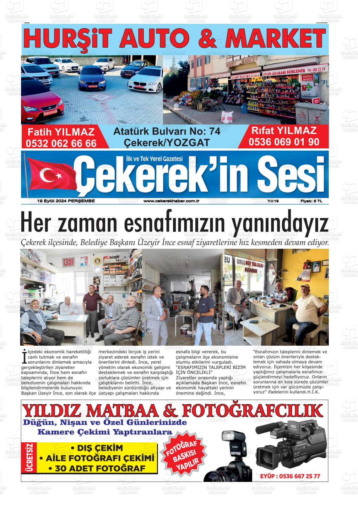 ÇEKEREK'İN SESİ Gazetesi