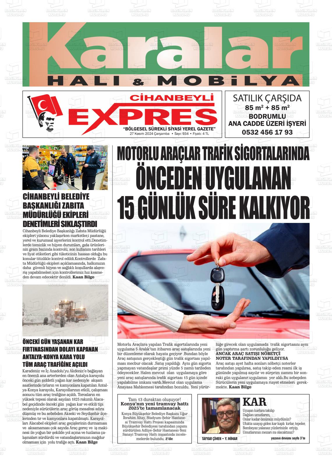 CİHANBEYLİ EXPRES Gazetesi