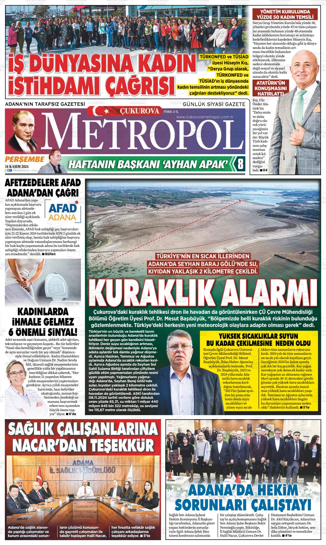 ÇUKUROVA METROPOL Gazetesi