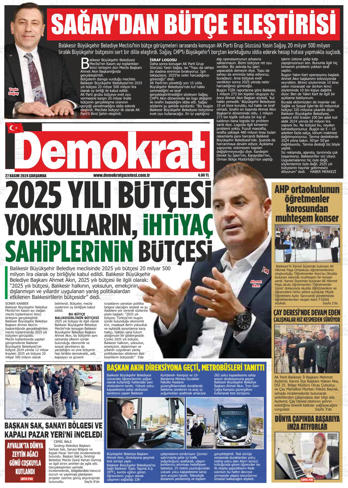 DEMOKRAT Gazetesi