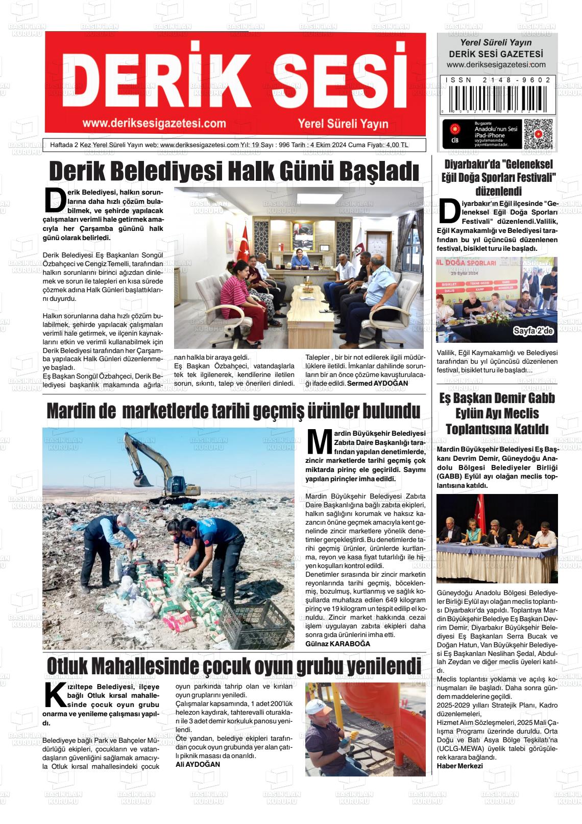 DERİK SESİ Gazetesi