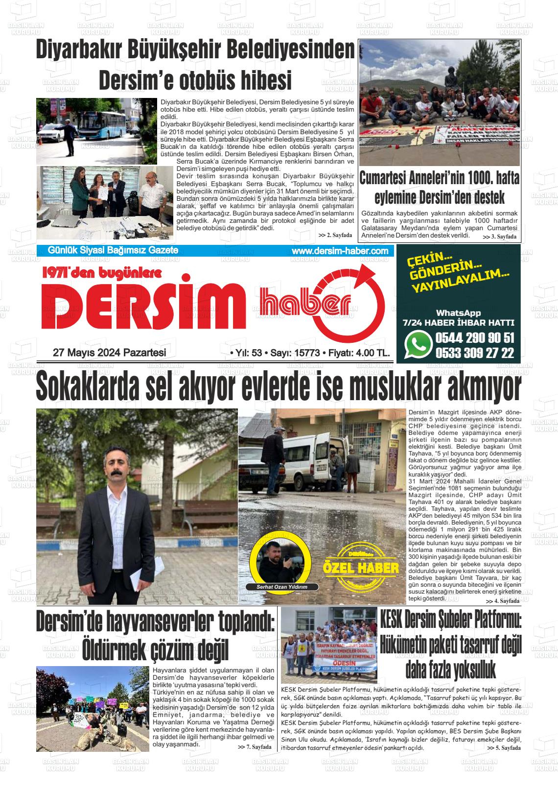 DERSİM HABER Gazetesi